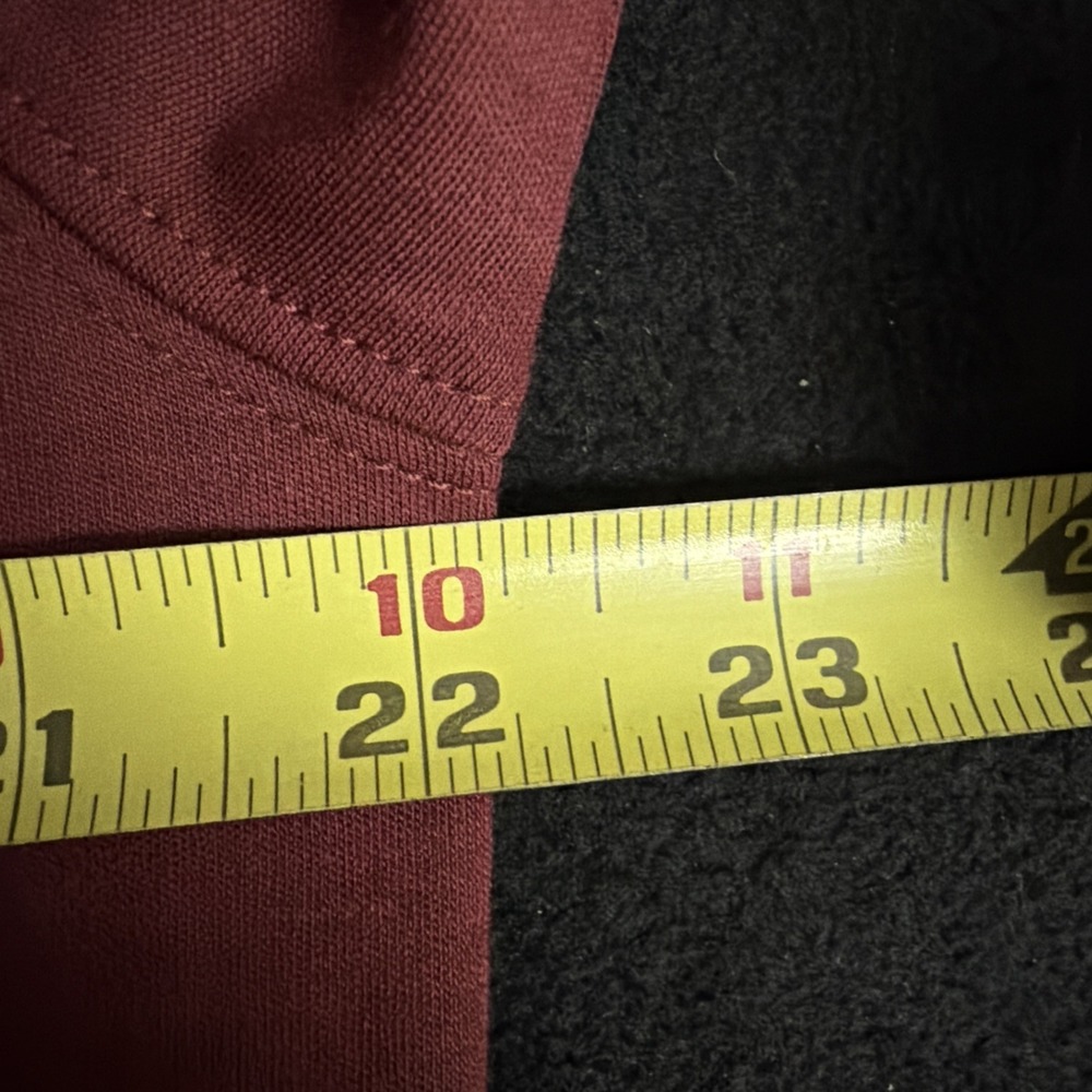 LL Bean Vintage Burgundy Pima Cotton Long Sleeve Polo Shirt Men's Size M 0FFK3 - Picture 8 of 9